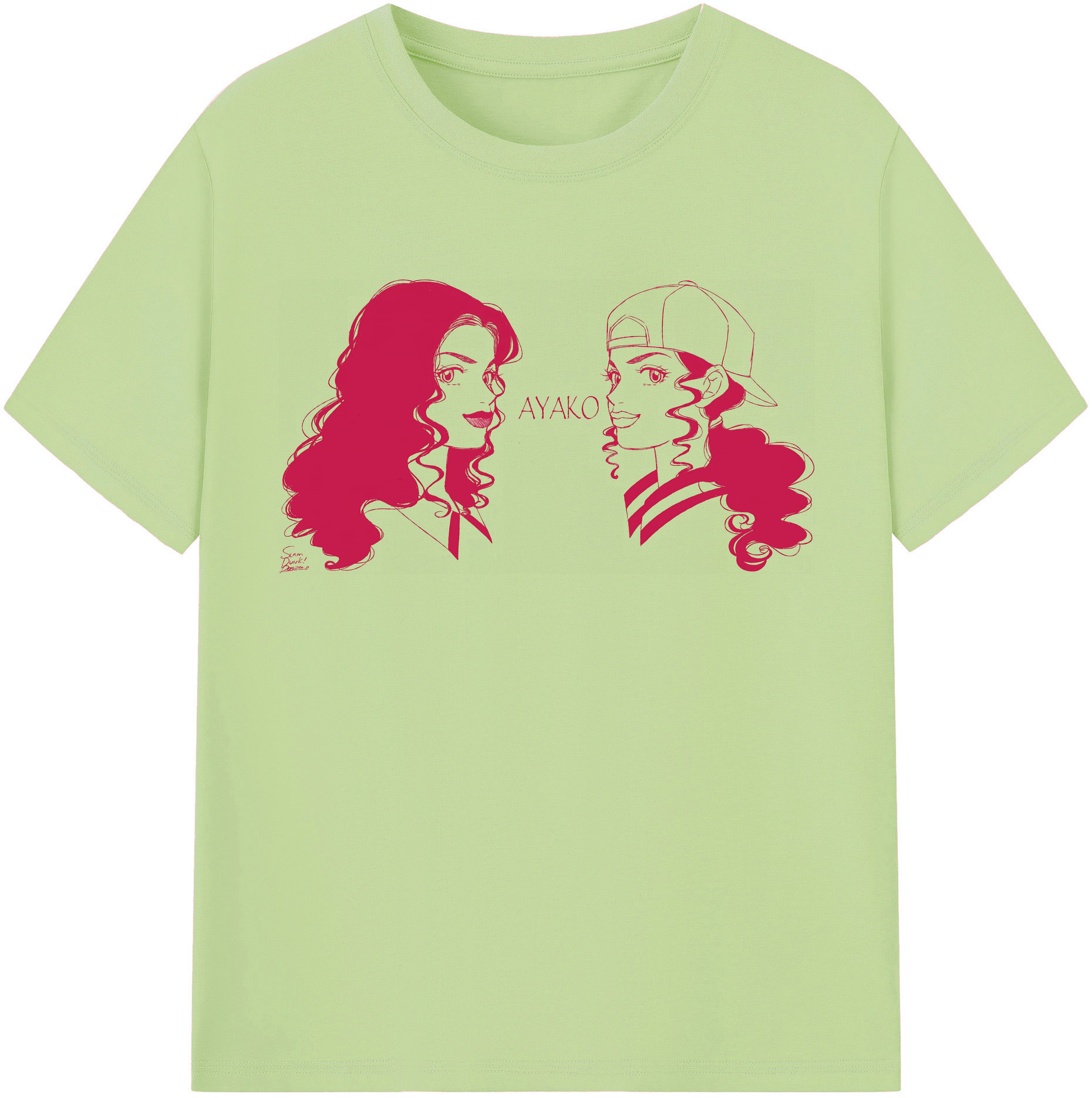 SLAM DUNK／スラムダンク 綿100％半袖Tシャツ（フロントプリント）